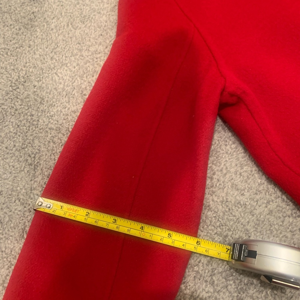 NWOT Zara Women's Red Double-Breasted Coat - Picture 11 of 13